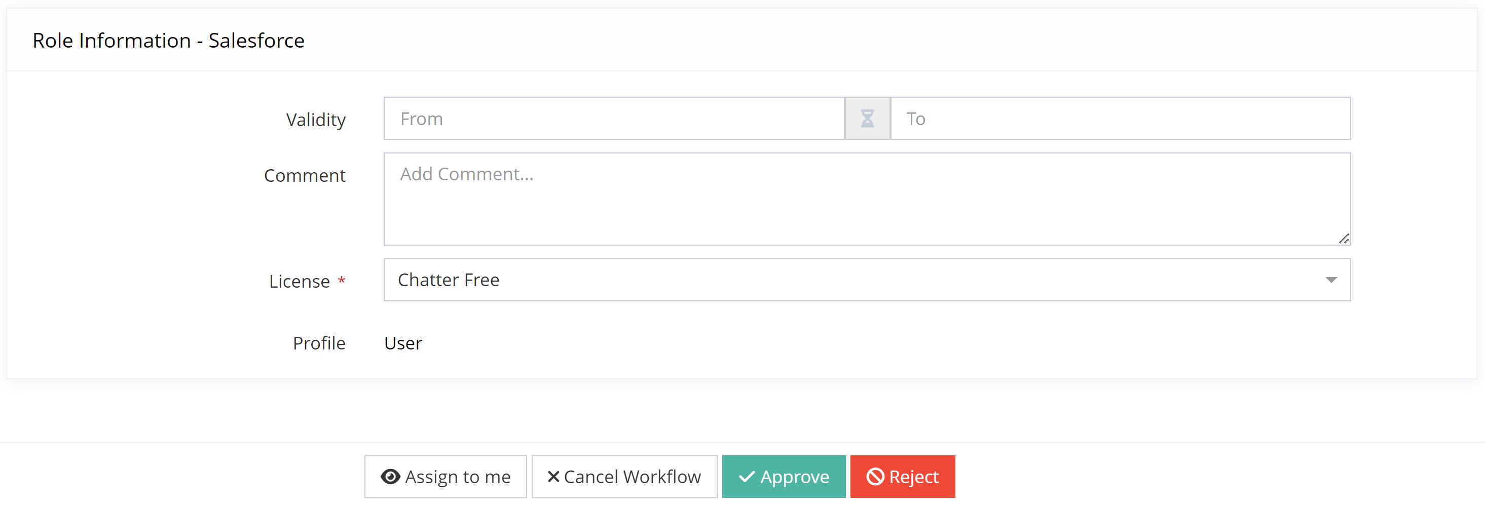 Example of workflow implementation for Salesforce assignment